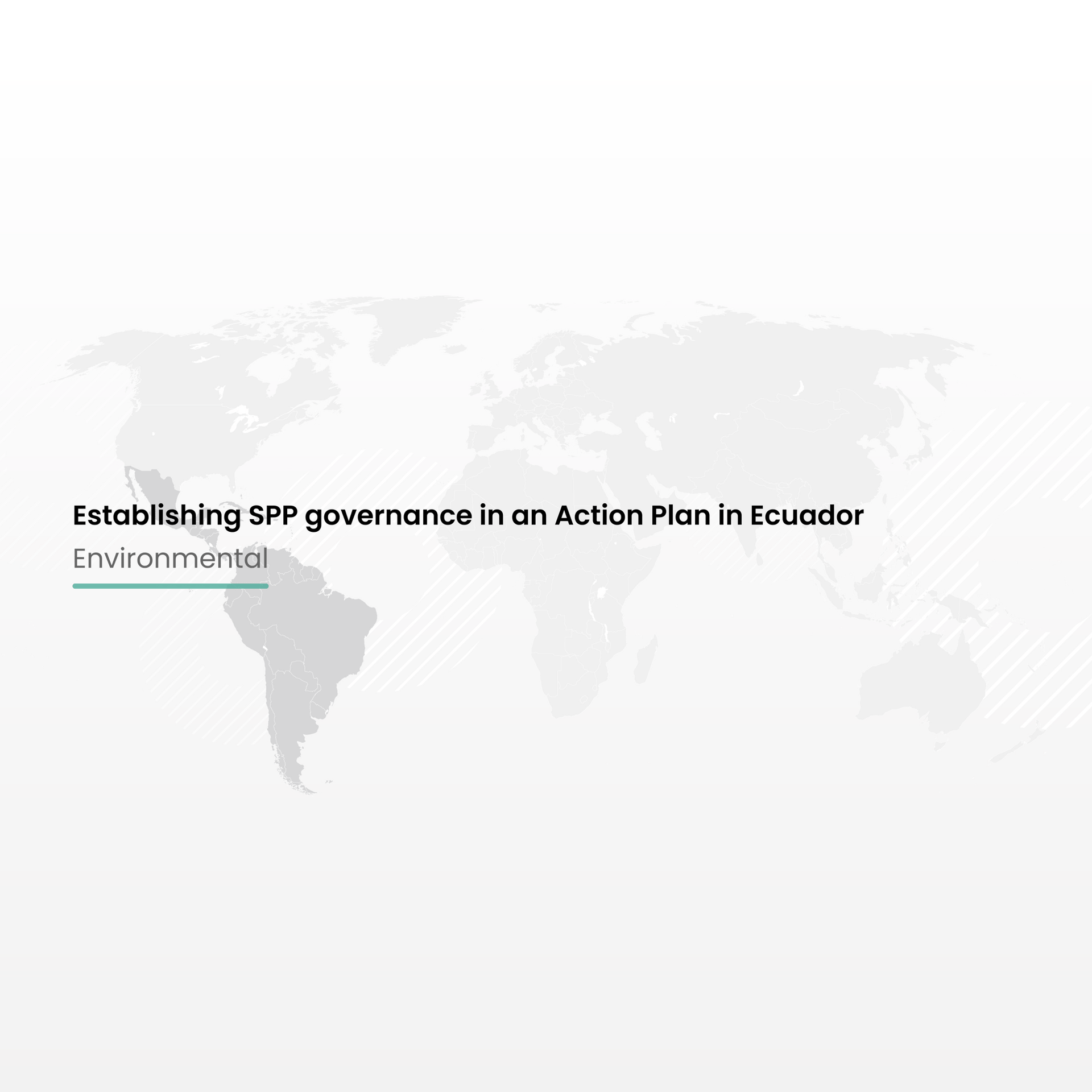 Establishing SPP governance in an Action Plan in Ecuador